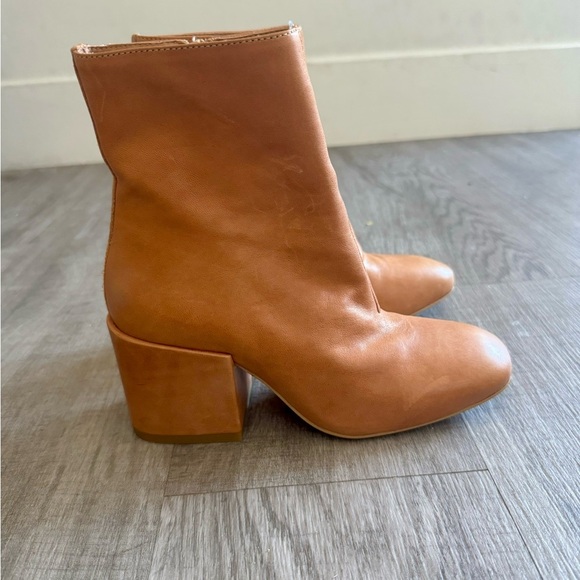 New Ankle Leather Y2K Boots Made in Portugal Tan Leather Boots Size 36 ~ Women’s - Picture 3 of 13